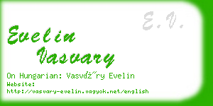 evelin vasvary business card